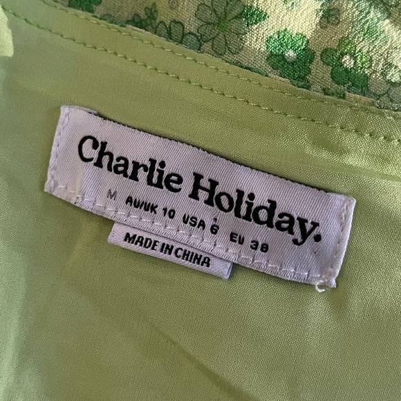 CHARLIE HOLIDAY x ANTHROPOLOGIE | Nixon Floral Long Sleeve Minidress | Size 6 - Picture 8 of 14